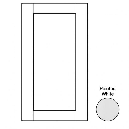 BDEP24 - Concord Polar White - Decorative End Panel - 3/4" thick by 29-1/2" tall by 23-1/8" wide